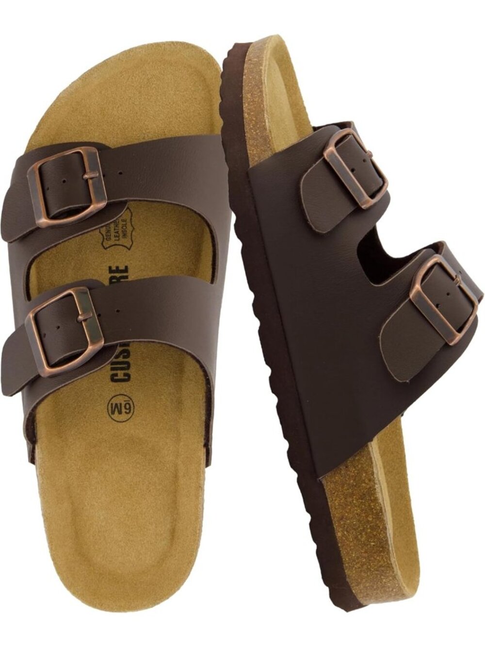 Comfortable Cork Slide Sandals for Women | Cushioned Footbed, Stylish Design